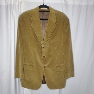 ♡♡ Vintage Chaps Ralph Lauren Camel Corduroy Buttoned Jacket Size 44R